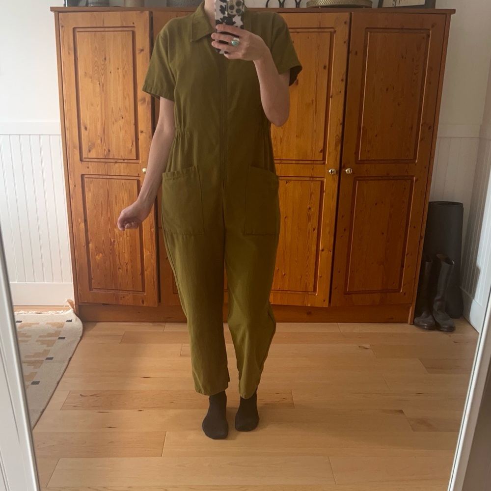 SOLD - Noble Utility Suit jumpsuit in “Moss Green” - Picture 4 of 10